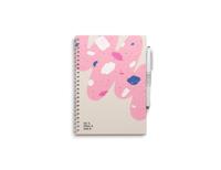 MOYU Uitwisbaar notitieboek - hardcover a5 - flamingo desert