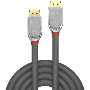 LINDY 36301 DisplayPort-kabel DisplayPort Aansluitkabel DisplayPort-stekker, DisplayPort-stekker 1.00 m Grijs