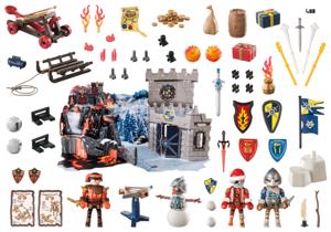 PLAYMOBIL Adventskalender Novelmore - Strijd in de sneeuw Constructiespeelgoed