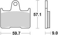 TRW Brake pad mcb 729 organic standard