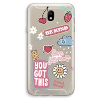 Positivity: Samsung Galaxy J7 (2017) Transparant Hoesje