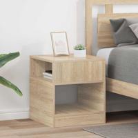 Bijzettafel 2 pcs Sonoma Eiken 40,5 x 40 x 45 cm Bewerkt hout