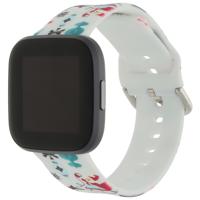 Fitbit Versa Print Sport Band - Kerst Wit