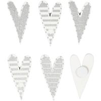 Creativ Company Houten figuren, lange harten, afm 25x45 mm, 8 stuk/ 1 doos Creativ Company Houten figuren, lange harten, afm 25x45 mm, 8 stuk/ 1 doos