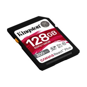 Kingston Canvas React Plus 128 GB SDXC geheugenkaart UHS-II U3, Class 10, V90