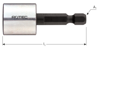 Rotec Dopsleutel | E6.3 | 1/4" Bitopname | Magnetisch | SW 6x50 - 819.00601 Rotec Dopsleutel | E6.3 | 1/4" Bitopname | Magnetisch | SW 6x50 - 819.00601