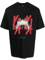 44 LABEL GROUP t-shirt à logo imprimé - Noir