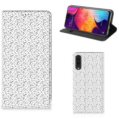 Samsung Galaxy A50 | Hoesje met Magneet | Stripes Dots