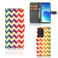 OPPO Reno 6 Pro Plus 5G | Telefoon Hoesje | Zigzag Multi Color
