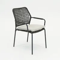 Swifty dining stoel c.black/ TPU grey/ valley sand