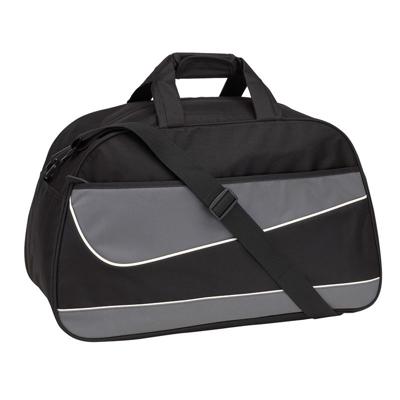 Sporttas - 50 liter - grijs/zwart - 55 x 32 x 28 cm - weekendtas