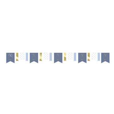 Haza Witbaard Nijntje slinger blauw, 4mtr.