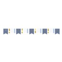 Haza Witbaard Nijntje slinger blauw, 4mtr.