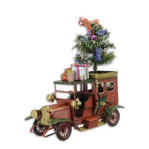 EEN BLIKKEN MODEL VAN EEN KLASSIEKE KERSTAUTO