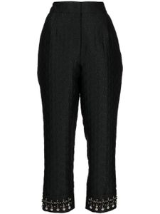 SHIATZY CHEN pantalon court à perles brodées - Noir