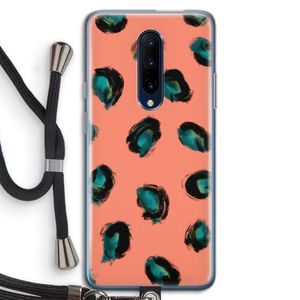 Pink Cheetah: OnePlus 7 Pro Transparant Hoesje met koord