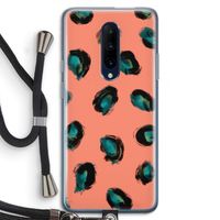 Pink Cheetah: OnePlus 7 Pro Transparant Hoesje met koord