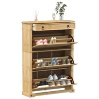 Schoenenkast Corona 99x32x138 cm massief grenenhout