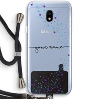 Sterren: Samsung Galaxy J3 (2017) Transparant Hoesje met koord Sterren: Samsung Galaxy J3 (2017) Transparant Hoesje met koord