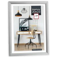 ZEP Fotolijst - zilverkleurig - kunststof - voor foto van 20 x 25 cm - woondecoraties - accessoires