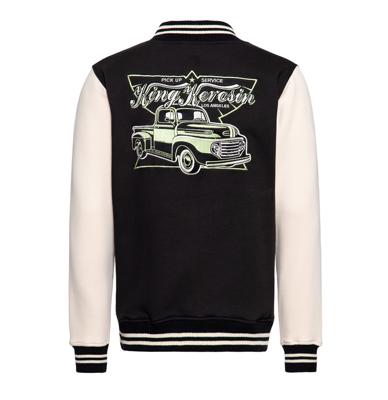 King Kerosin Pick Up Service College Jacket Black-L