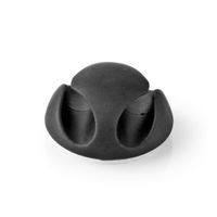 Nedis CMGC20026BK Kabelmanagement Kabelclip Click & Go 6 Stuks Aantal Slots: 2 Sleuven Maximale Kabeldikte: 5.3 Mm Tpe Zwart - thumbnail