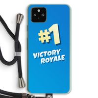 Victory Royale: Pixel 5a 5G Transparant Hoesje met koord
