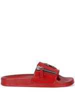 Giuseppe Zanotti claquettes Brett Zip - Rouge