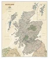 Wandkaart 20536 Schotland antiek | Geplastificeerd | 76 x 91 cm | National Geographic