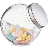 Keuken voorraadpot/snoeppot Candystore - rond met deksel - 2900 ml - 19 x 13,5 x 19 cm