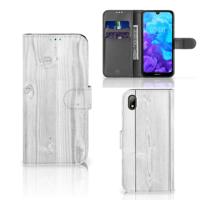 Huawei Y5 (2019) | Book Style Case | White Wood