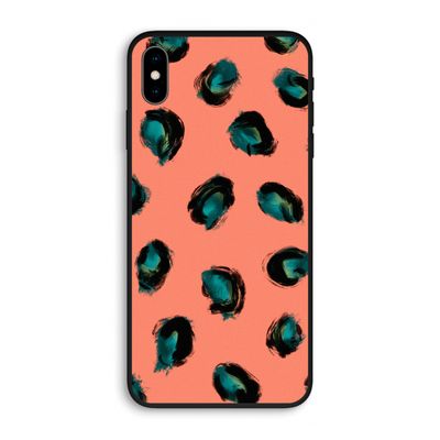 Pink Cheetah: iPhone XS Max Biologisch afbreekbaar hoesje