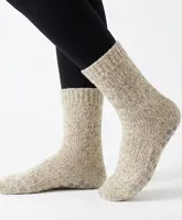 Apollo warme anti slip huissokken - Bedsokken dames en heren - Grip sokken - slaapsokken - 46 - Grijs - Onderbroek - Ondergoed - 46 - Onderbroek -