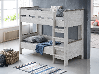 Stapelbed NELI 90x200 cm witte eik/herfst eik