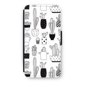 Cactusmotief: iPhone 7 Flip Hoesje