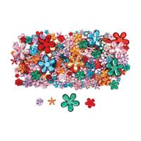 Colorations - gekleurde bloem strasstenen, 300st.