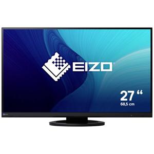EIZO EV2760-BK LED-monitor Energielabel E (A - G) 68.6 cm (27 inch) 2560 x 1440 Pixel 16:9 5 ms DisplayPort, HDMI, DVI, USB-B, USB-A 3.2 Gen 1, Hoofdtelefoon