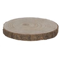 Woondecoratie houten boomschijf 28 x 3 cm - thumbnail