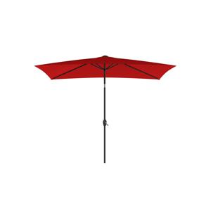 Opvouwbare parasol met zwengel en zonder standaard, Rood