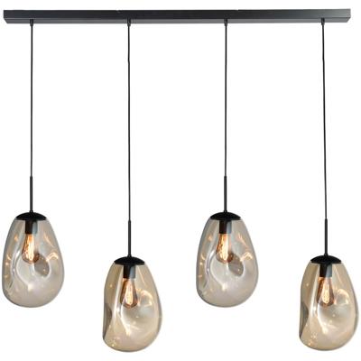 Masterlight HanglampLava 4x goud glas Ø 22,5cm - 2761-05-130-4-02-60