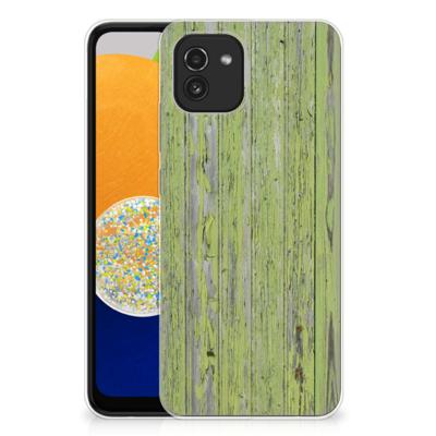 Samsung Galaxy A03 | Bumper Hoesje | Green Wood