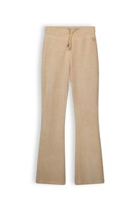 NoBell Meisjes flair broek velvet rib - Sady - Beige