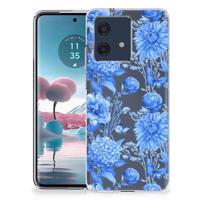 TPU Case voor Motorola Edge 40 Neo Flowers Blue - thumbnail