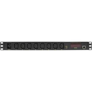 LogiLink PDU8P01 8AC-uitgang(en) 1U Zwart energiedistributie.