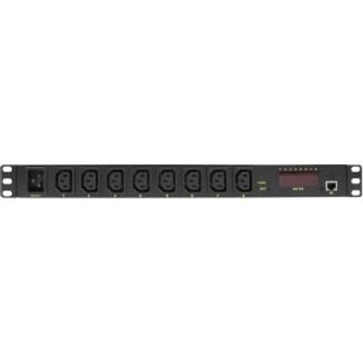 LogiLink PDU8P01 8AC-uitgang(en) 1U Zwart energiedistributie.