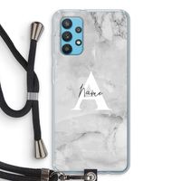 Ivory Marble: Samsung Galaxy A32 4G Transparant Hoesje met koord