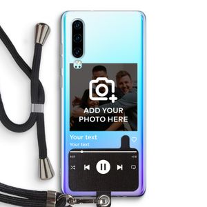 Music Player: Huawei P30 Transparant Hoesje met koord