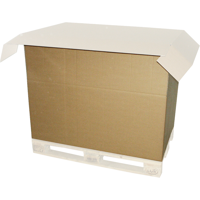 Palletdoos | golfkarton | 1180x780x790mm | 1 zijde kleppen | bruin | 1 stuks