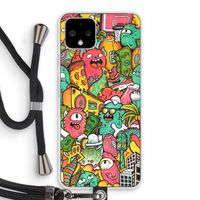 Vexx City: Pixel 4 Transparant Hoesje met koord