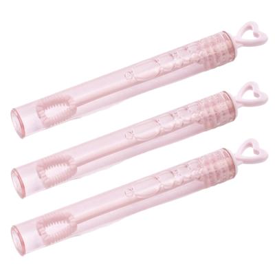 Bellenblaas voor Bruiloft/trouwerij huwelijk party - 144x stuks - uitdeel flesjes - roze met hartje